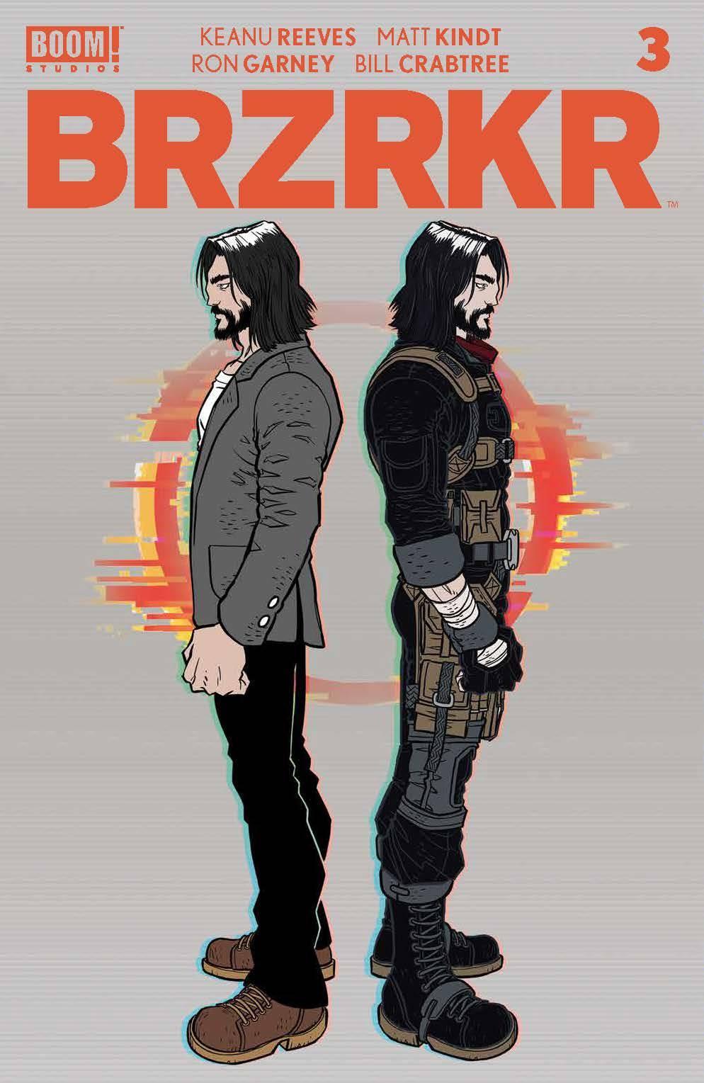 Brzrkr (Berzerker) #3 Cover a Grampa Keanu Reeves and Matt