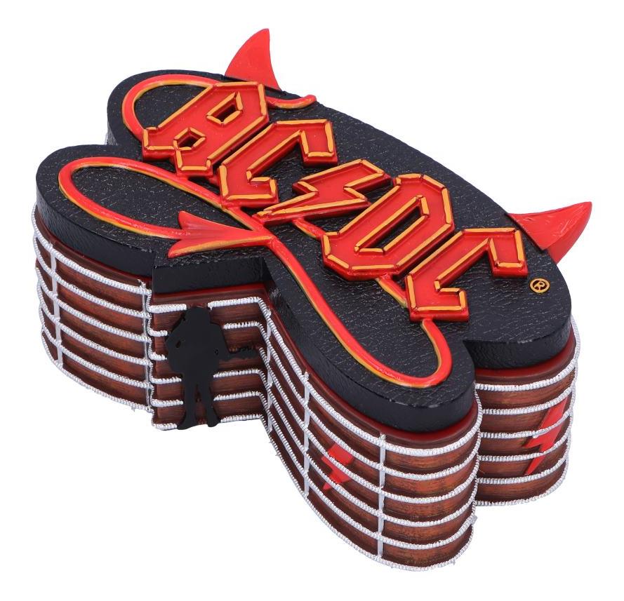 Acdc Logo Guitar Inspired Box | Gothic Gifts