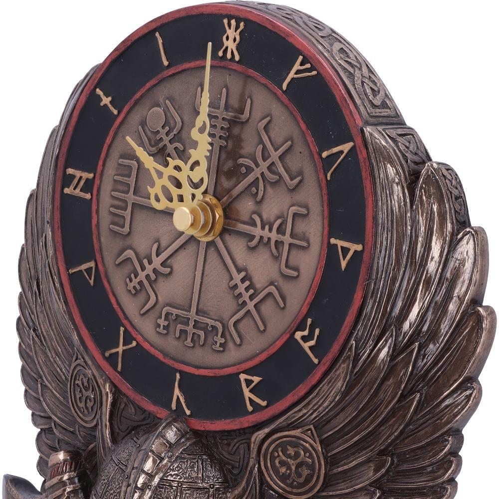 Runic Viking Norse Vegvisir Wall Clock Bronze Gifts