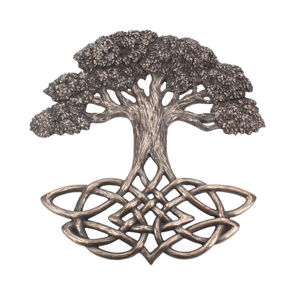 Bronzed Wiccan Tree of Life Wall Plaque Gothic Gifts