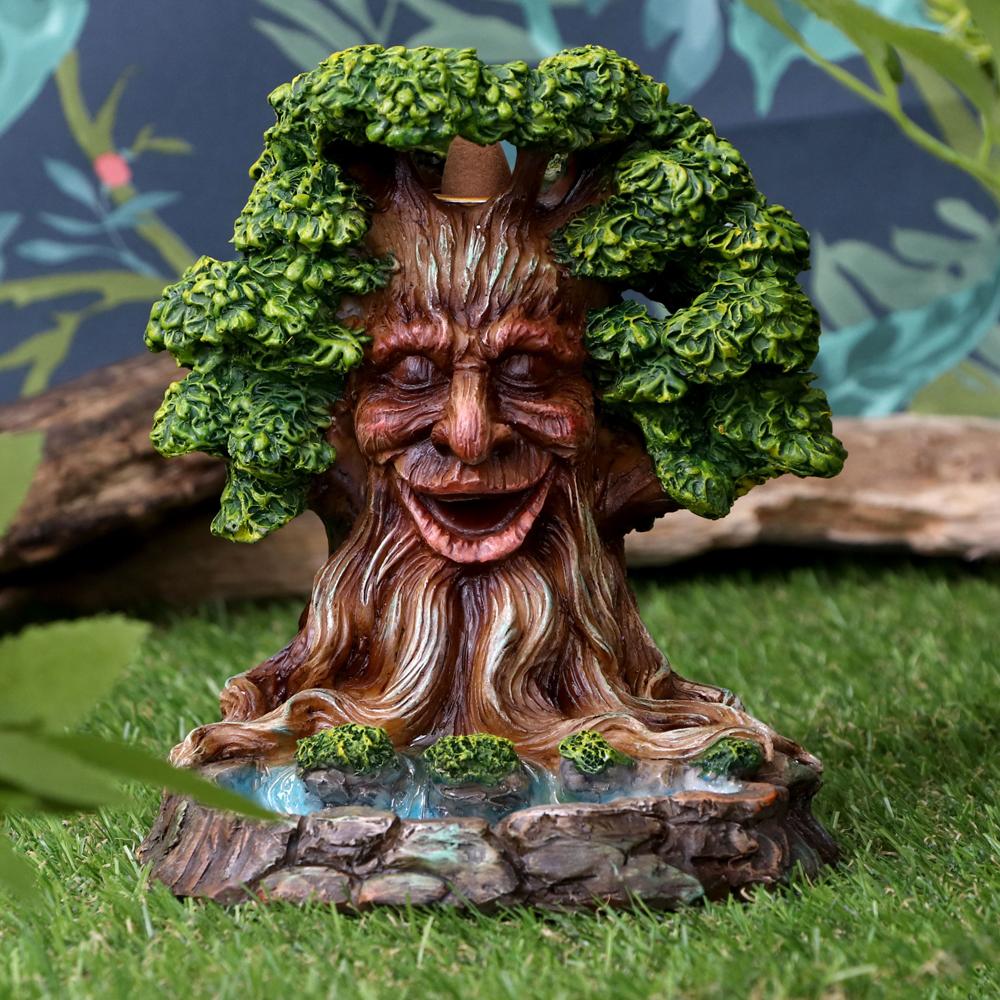 Elder Ember Tree Spirit Green Man Backflow Incense Burner Gothic Gifts