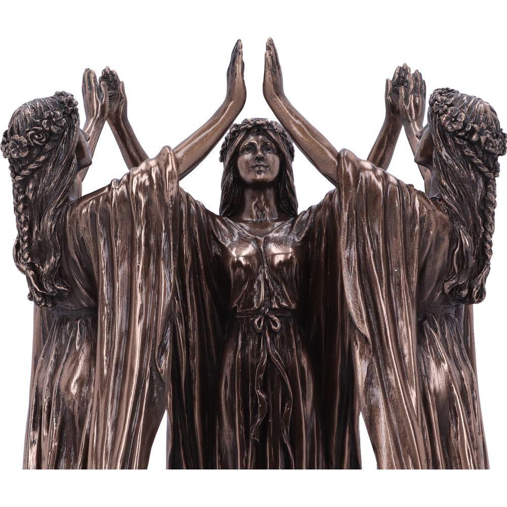 Wiccan Ceremony Triple Goddess Bronze Tea Light Holder | Bronze Gifts
