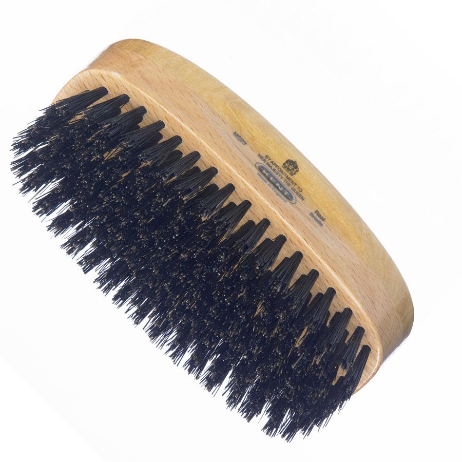 Kent Rectangular Military Hair Brush with Black Bristles Ms23 A Gentleman's Bits