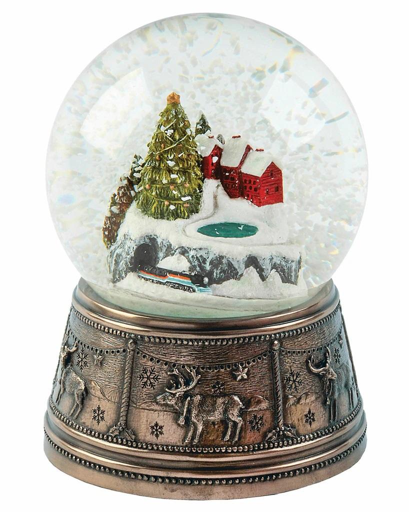 Christmas Town Bronze Snow Globe | Bronze Gifts