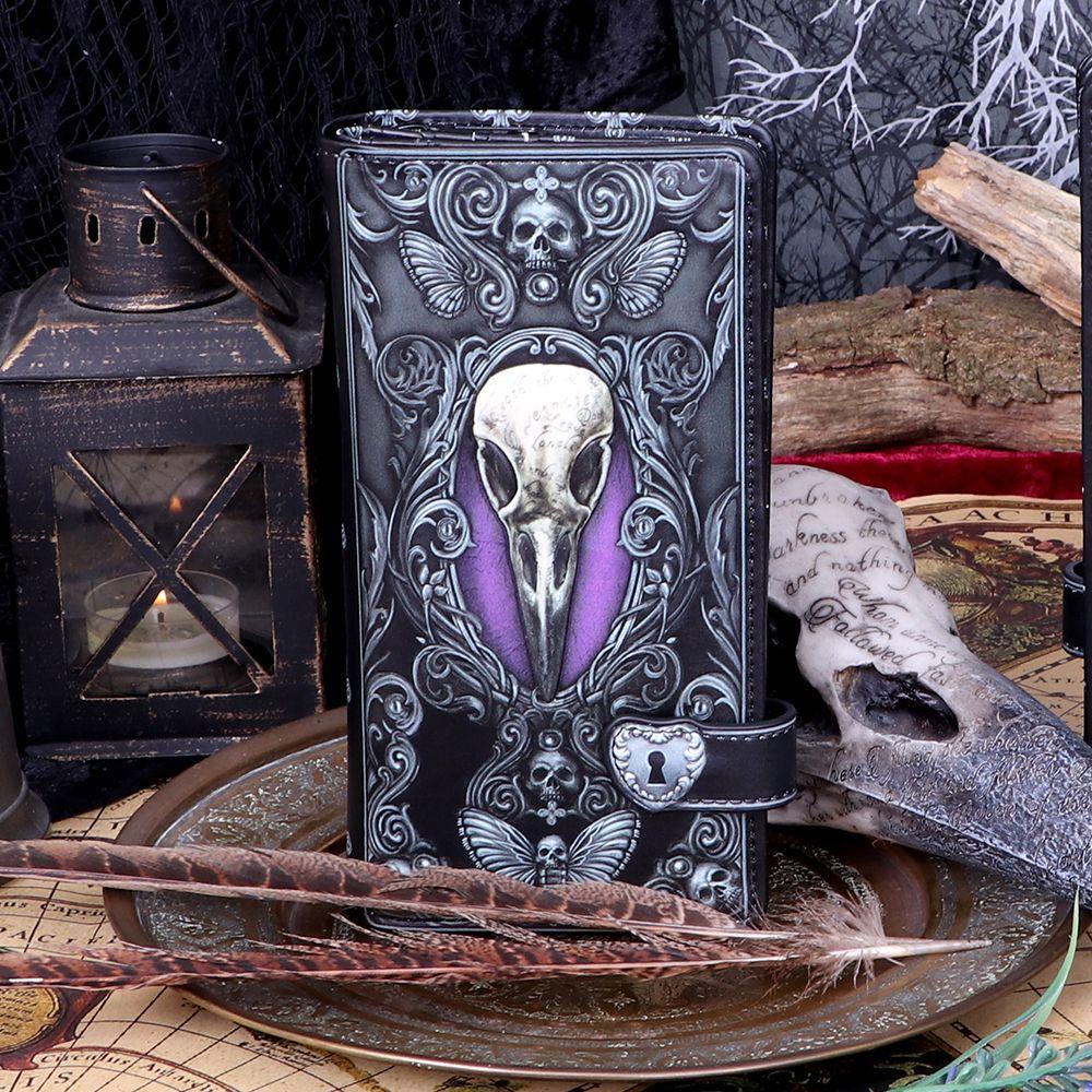 Edgar Allen Poe Raven Nevermore Gothic detaillierte Glas Schneekugel 