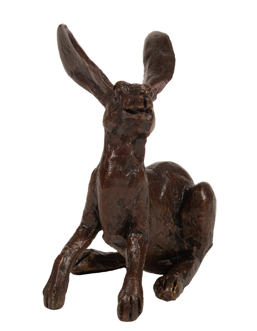 Hare - Solid Bronze Small Sculpture (Frith Creative Bronze) | Bronze Gifts