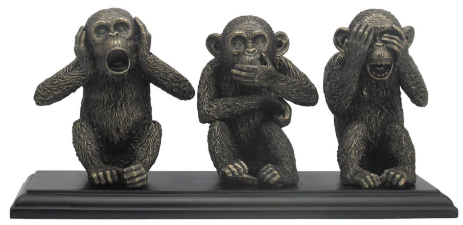 Three Wise Monkeys Bronze Figurine Bronze Gifts