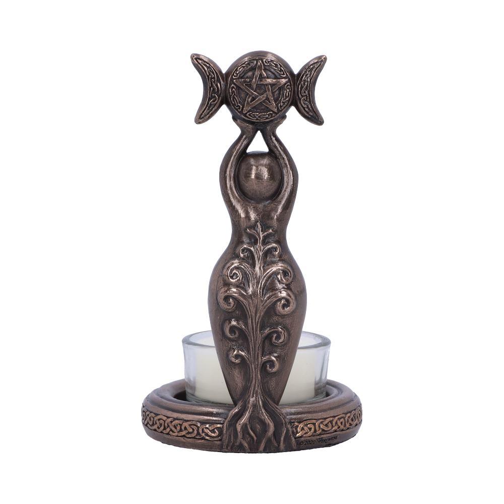 Triple Goddess Tea Light 12cm Gothic Gifts
