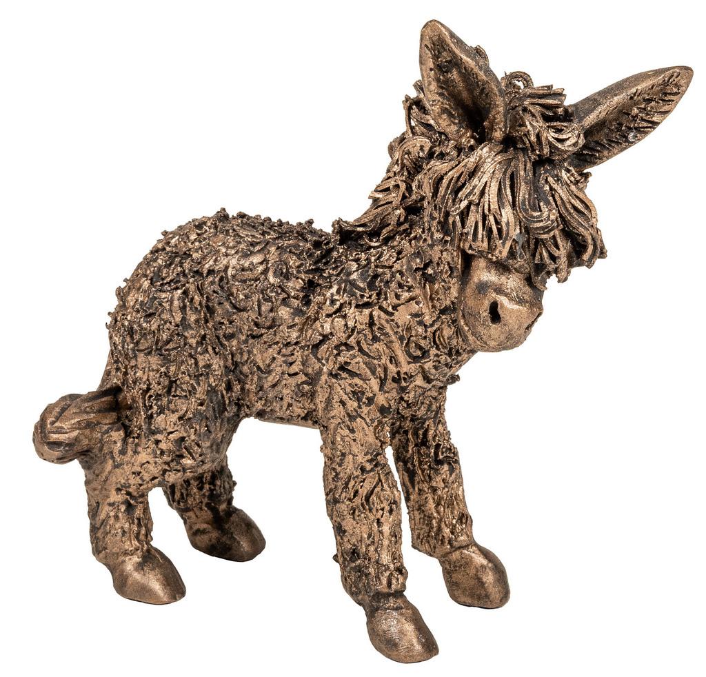 Rosie Baby Donkey Standing Sculpture Veronica Ballan Bronze Gifts