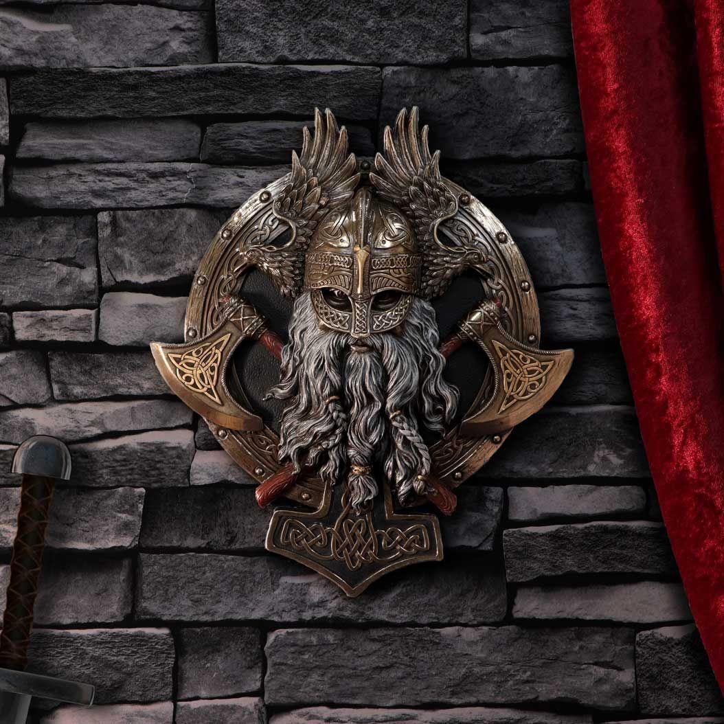 For Valhalla Viking Bronze Wall Plaque Gothic Gifts