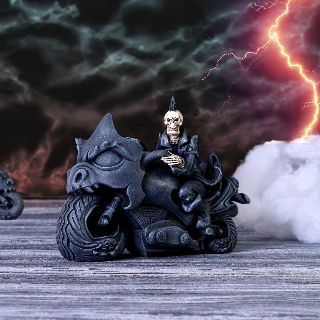 Skeleton Ride Buddy Ride Or Die Skeleton Biker Figurine 19cm | Gothic Gifts