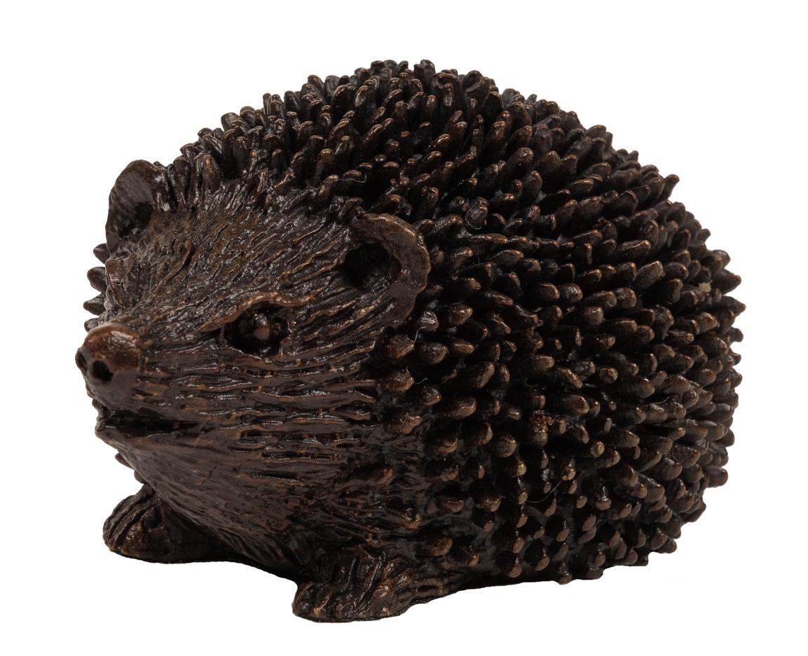 Hedgehog - Solid Bronze Small Sculpture (Frith Creative Bronze ...