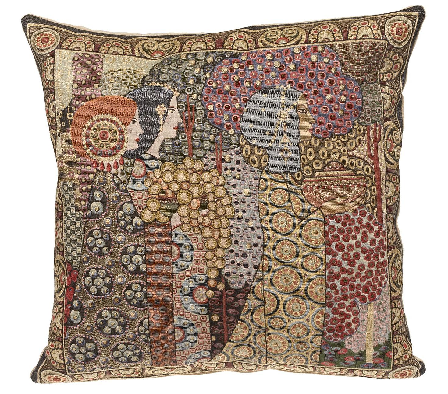 Aladin By Gustav Klimt Woven Tapestry Cushion Cover Ii The Tapestry