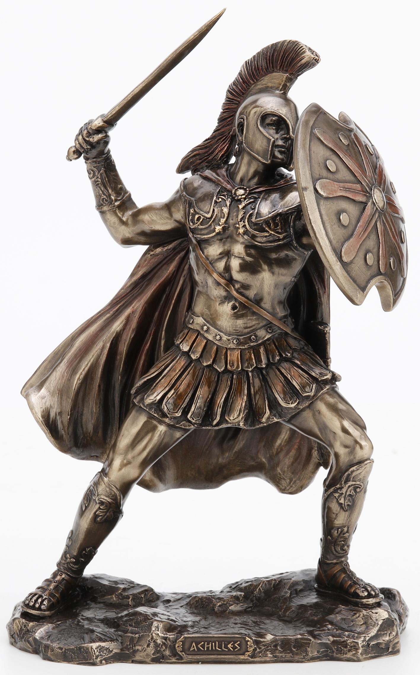 Achilles Attacking Bronze Figurine | Bronze Gifts