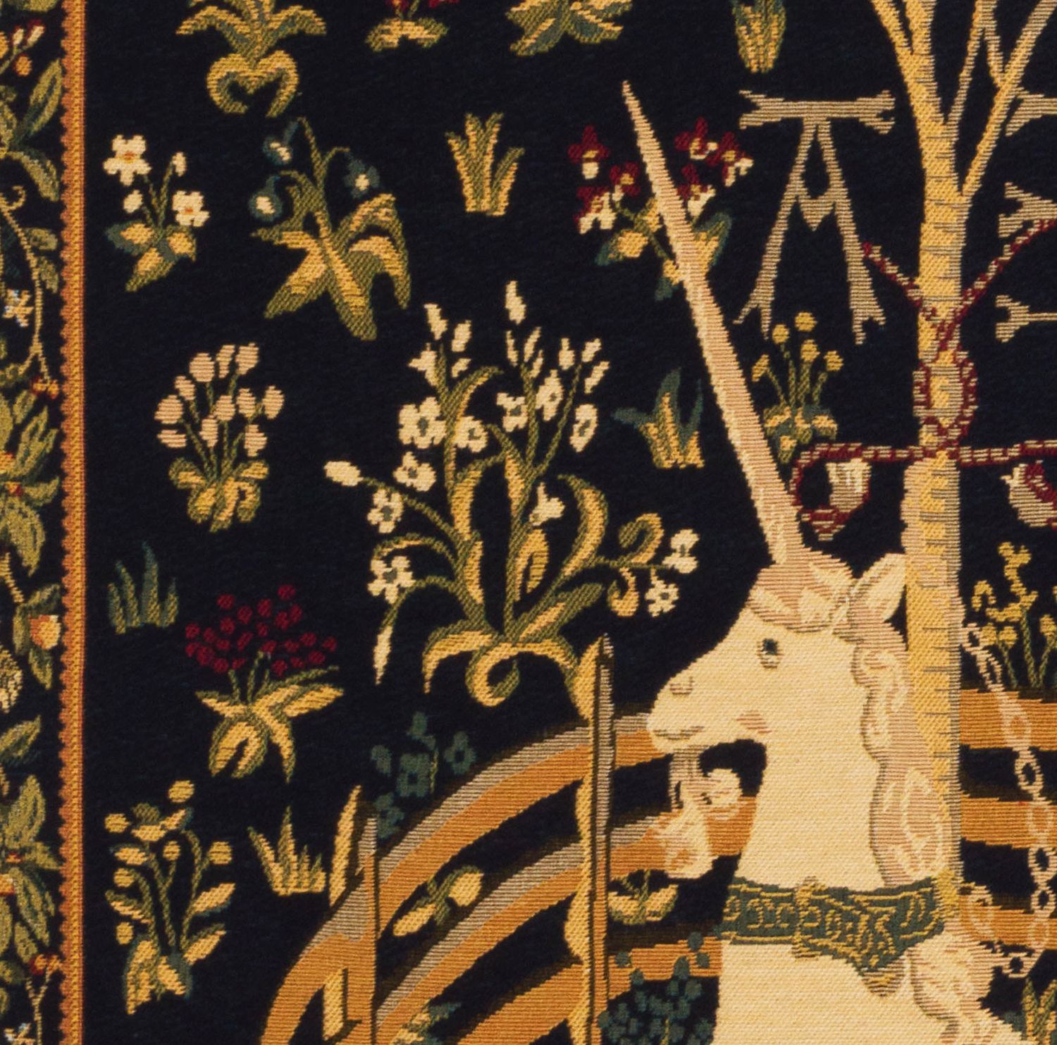 Unicorn in Captivity Medieval Woven Wall Tapestry The Tapestry Shop