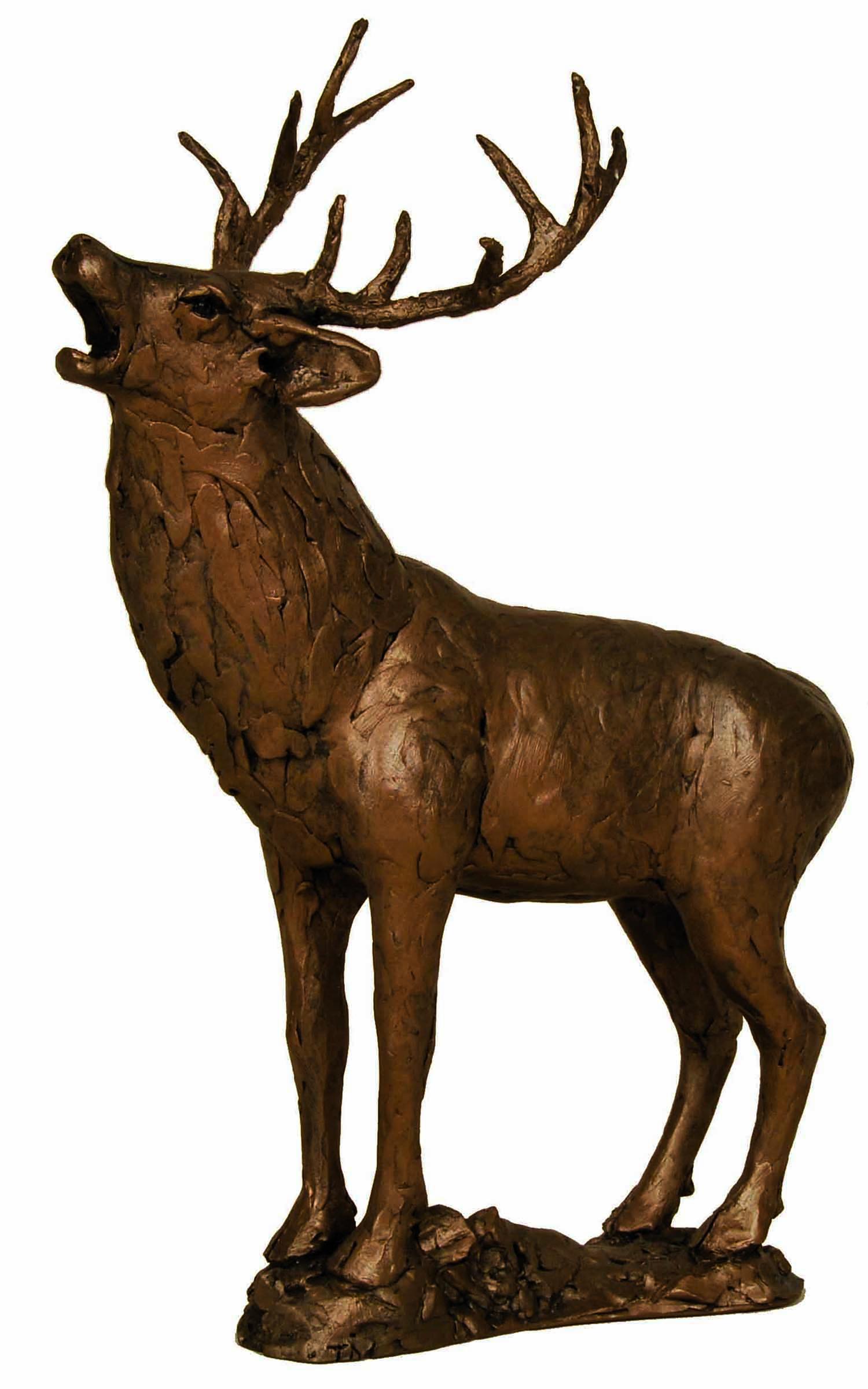 Stag Roaring (Rutting) by Thomas Meadows (Frith Sculpture) Bronze Gifts