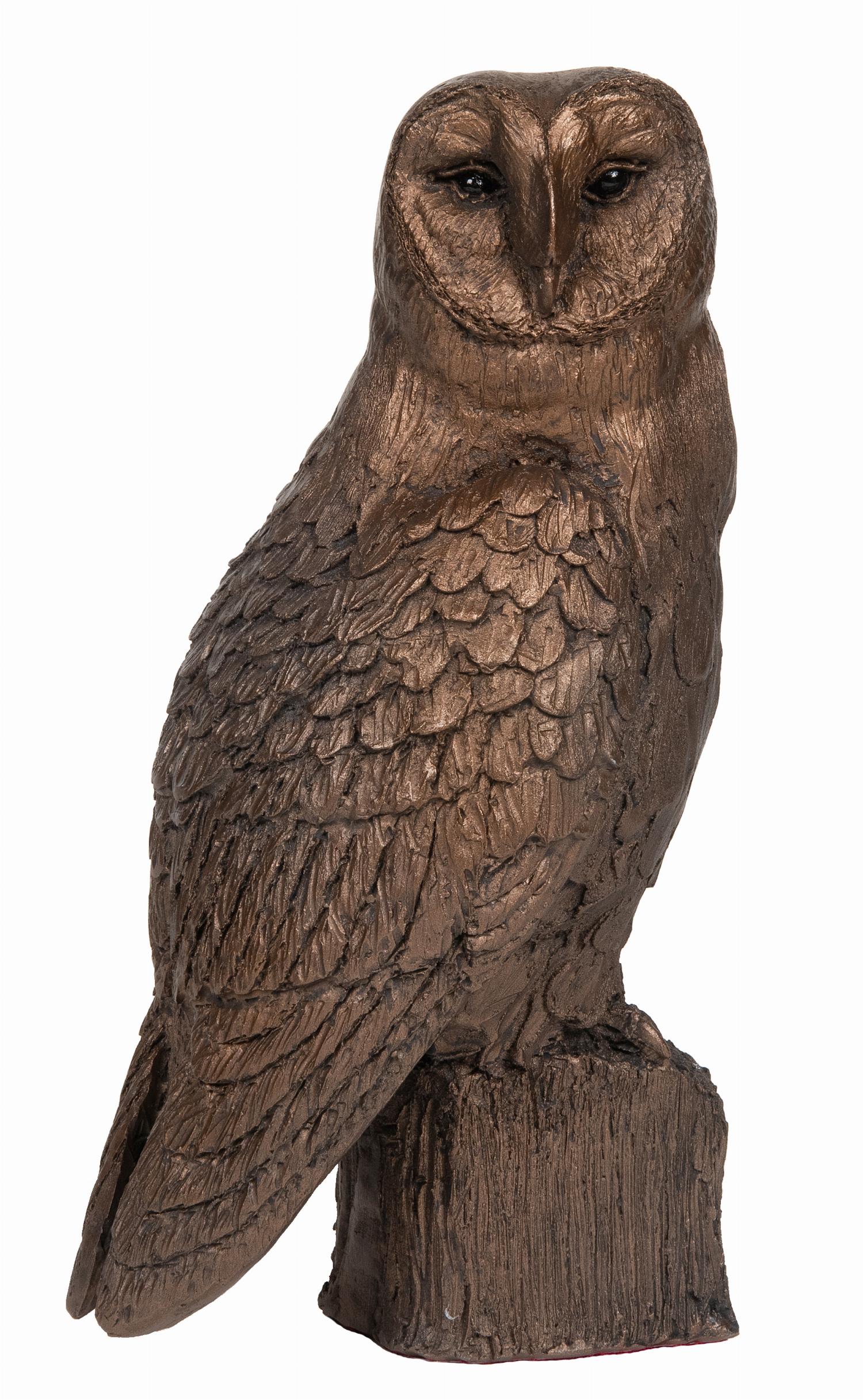 Barn Owl Bronze Sculpture (Harriet Dunn) | Bronze Gifts