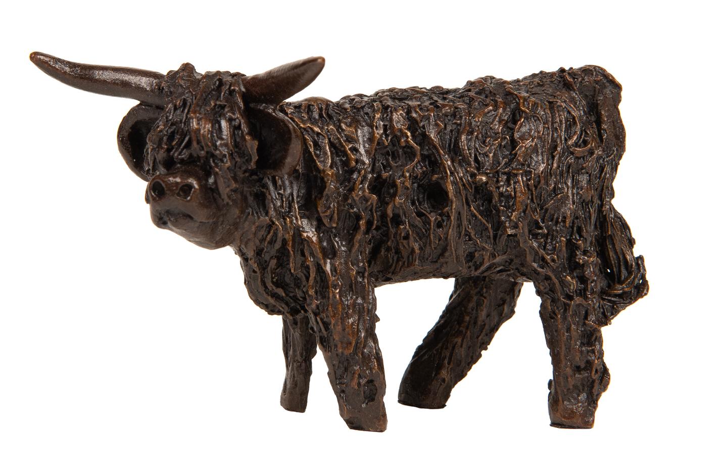Malcolm Highland Bull Standing Frith Miniature Bronze