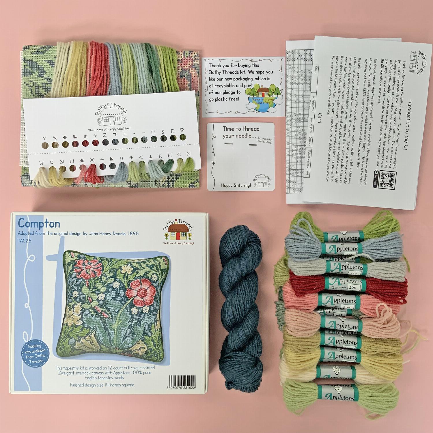 Compton William Morris Tapestry Kit by Bothy Threads | Stitch Shop