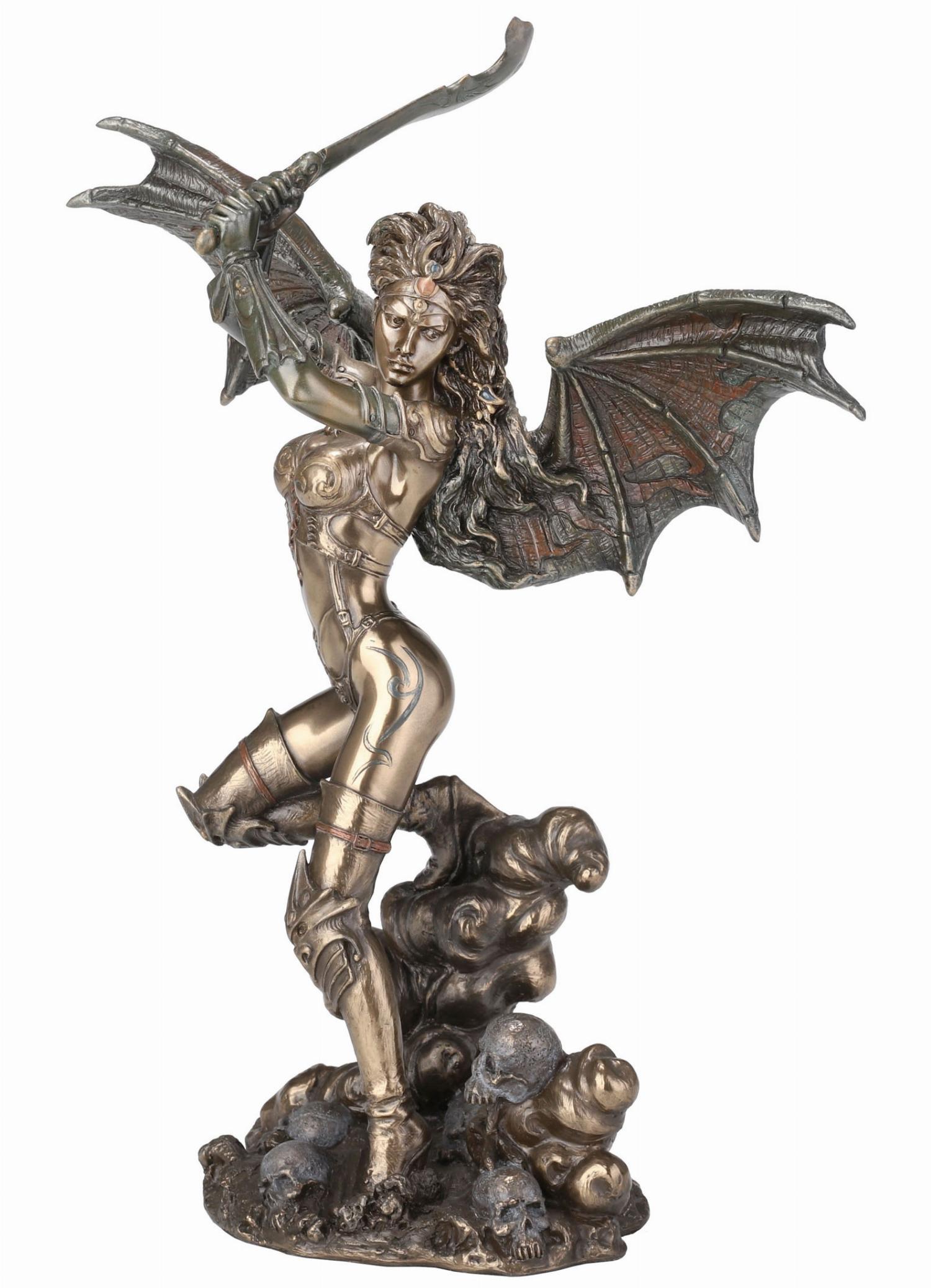 Statue Origen SIGNES GRIMALT Statuette Santa Muerte en résine aspect