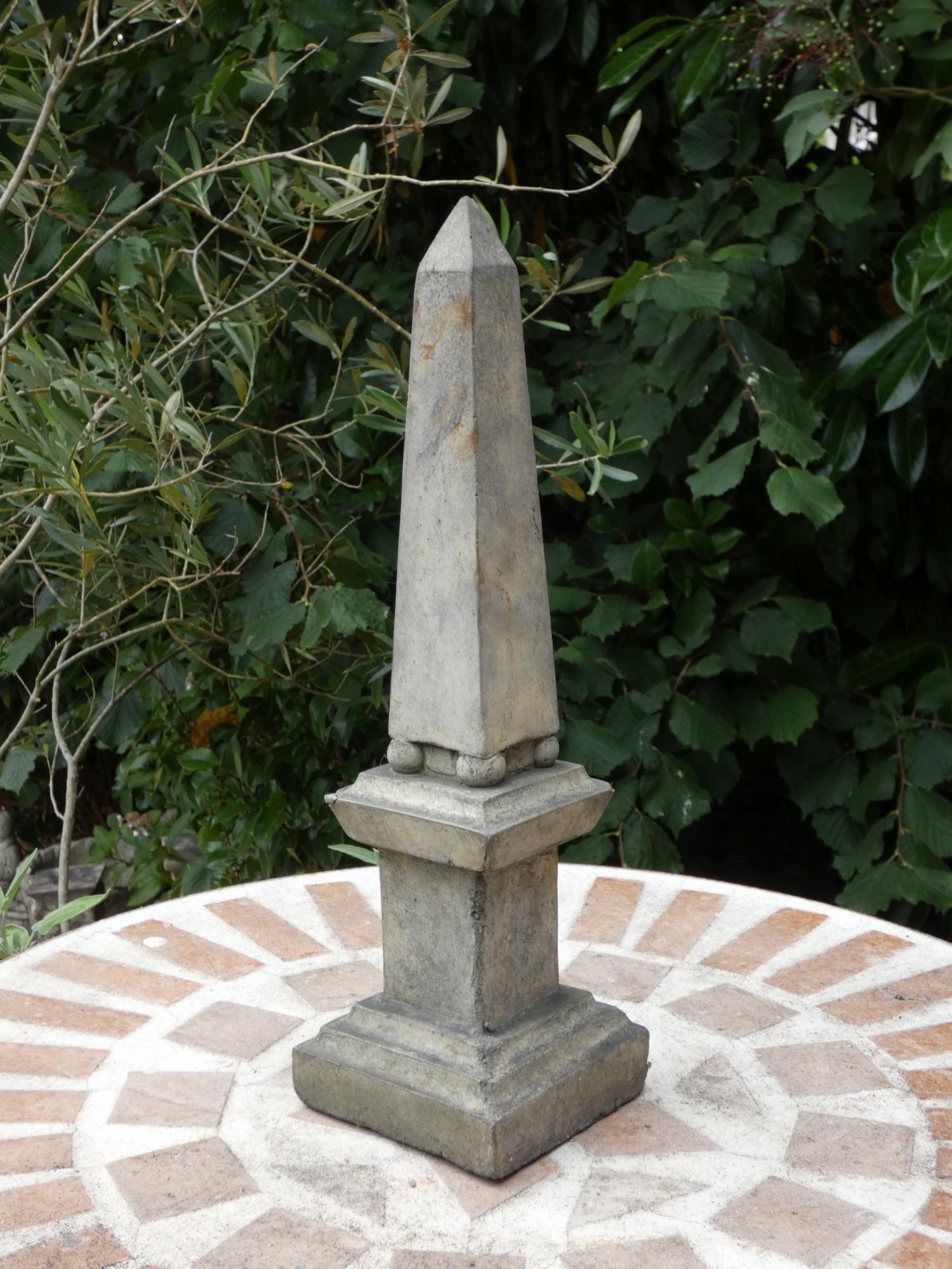 SMALL OBELISK Stone Sculpture Garden Statue Shop