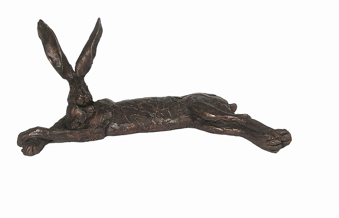 Lying Hare - by Paul Jenkins (Frith Sculpture) Premier Finish | Bronze ...