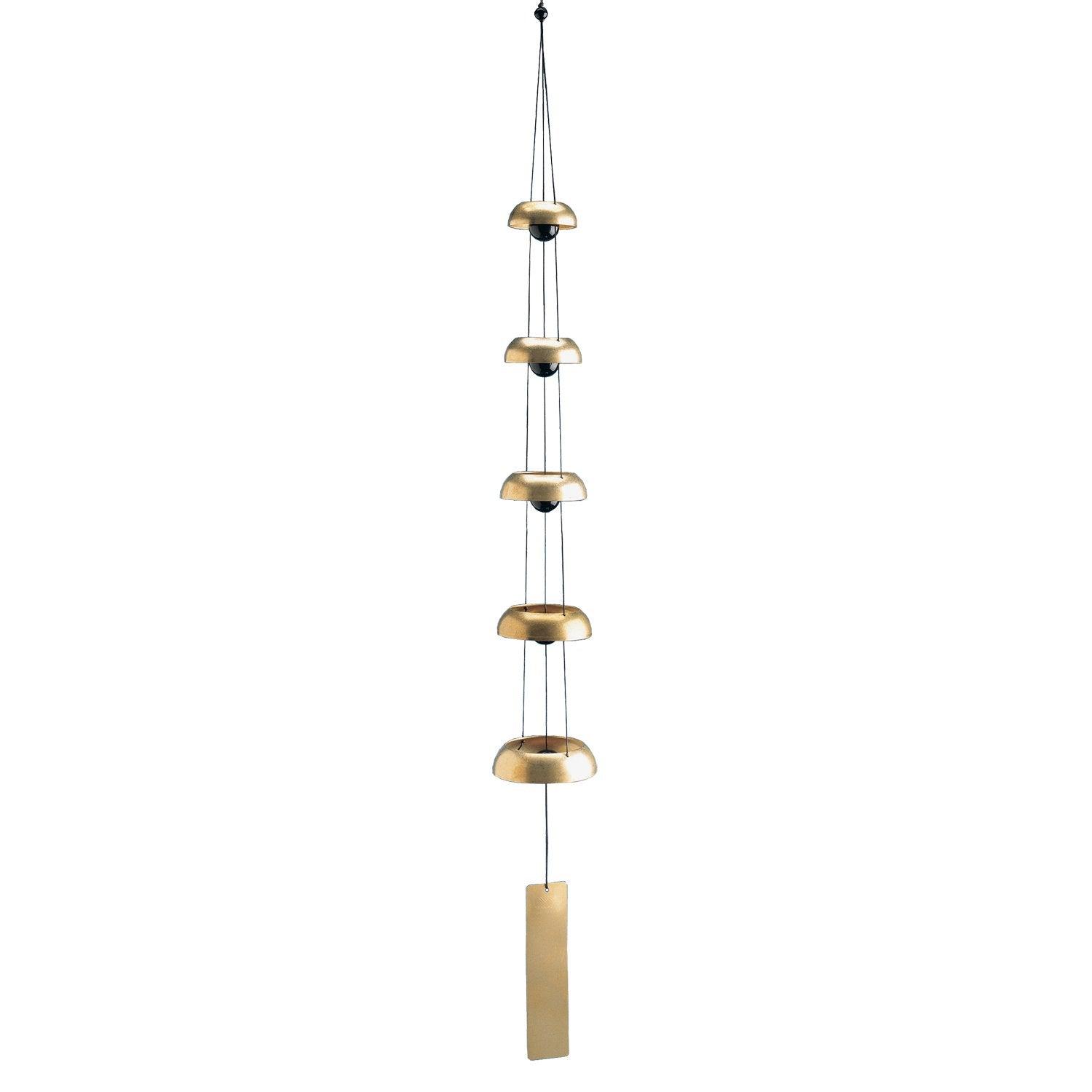 Woodstock Temple Bells Quintet Brass Wind Chimes Corner
