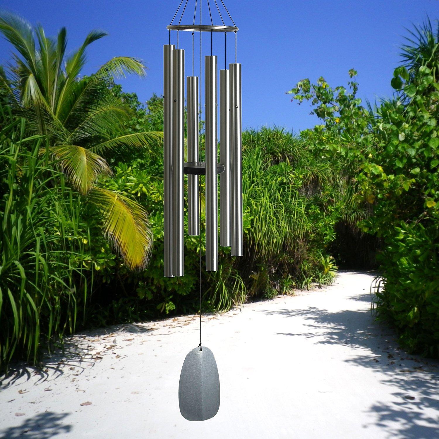 Carillon éolien Woodstock Chimes Bells Of Paradise - Bronze - Son Pur Et Apaisant Pour Jardin Carillon Vent Woodstock
