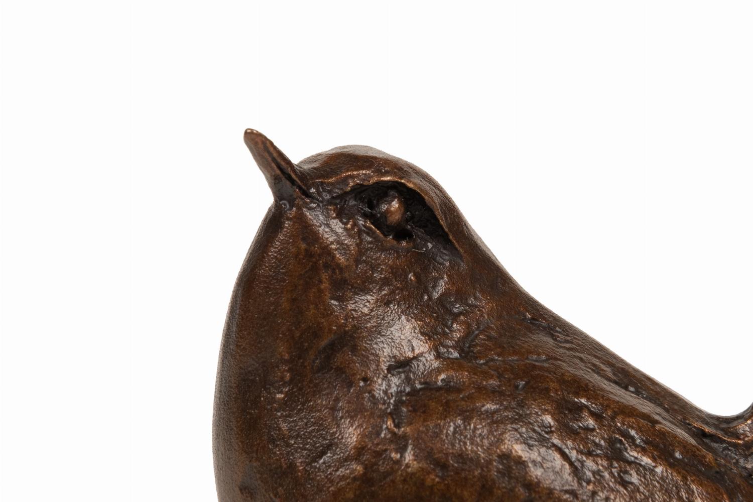Wren Solid Bronze Small Sculpture (Frith Creative Bronze) Bronze Gifts