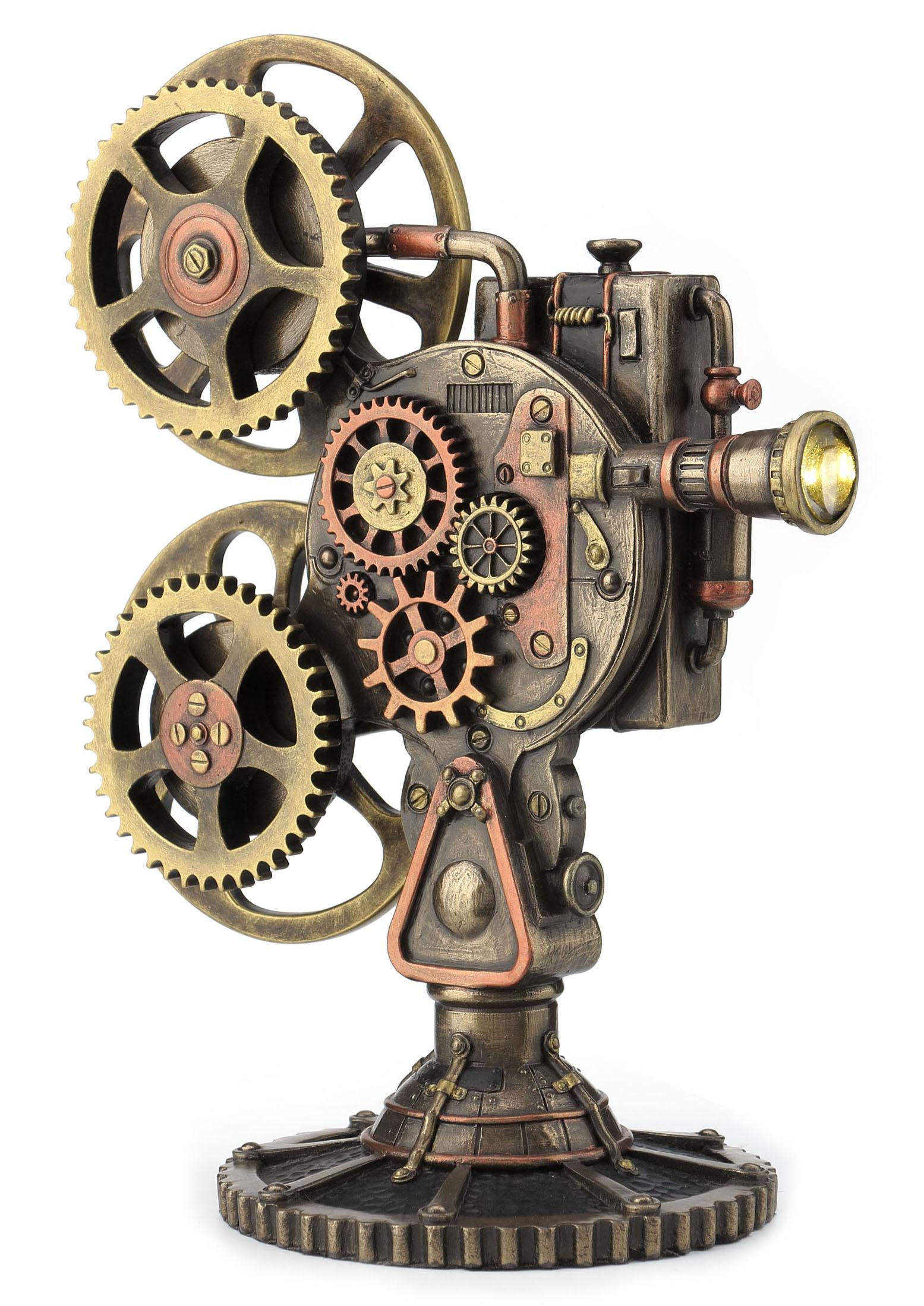 Steampunk Projector (Led) Bronze Ornament Model (By Veronese) | Bronze ...