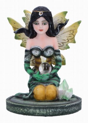 Photo #1 of product D6781B24 - Jade Green Crystal Fairy Figurine