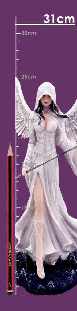 Photo #2 of product D7165B25 - Mercy (Small) Resin Hooded Angel Figurine