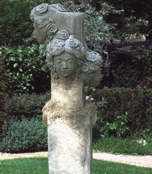 Photo of Nouveau Heads Stone Sculpture