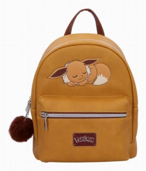 Photo #1 of product C6809B24 - Pokmon Sleeping Eevee Backpack in Brown