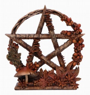 Photo #1 of product B6631B24 - Autmnal Floral Decorative Pentagram Ornament