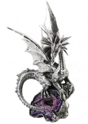 Photo of Silver Dragon with Purple Crystals Mystic Legends (Juliana)