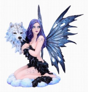 Photo #1 of product D4834P9 - Spirit Wolf Fairy Ornament
