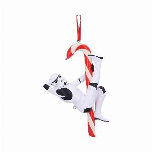 Photo #1 of product B5696U1 - Officially Licensed Stormtrooper Candy Cane Hanging Ornament 12cm
