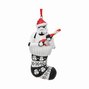 Photo #1 of product B5779U1 - Officially Licensed Stormtrooper in Stocking Hanging Ornament 11.5cm
