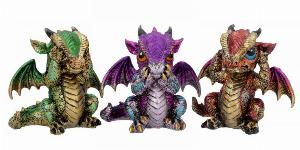 Photo of Three Wise Dragon Ornaments 8.5cm (Set of 3)
