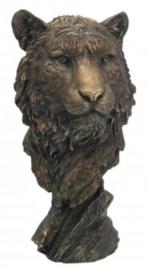 Photo of Tiger Bust Bronze Figurine