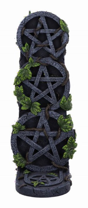 Photo #1 of product B6538Y3 - Aged Pentagram Wiccan Incense Burner