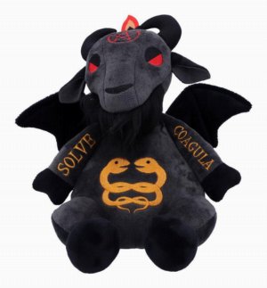 Photo #1 of product D5407T1 - Fluffy Fiends Baphomet Cuddly Plush Toy 22cm