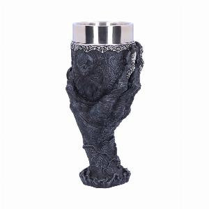 Photo #1 of product B5146R0 - Baphomet's Grasp Horror Hand Goblet Glass