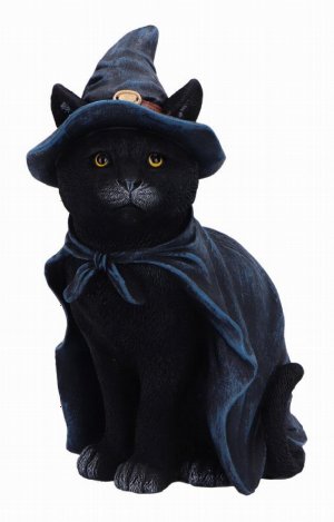 Photo #1 of product U6689A24 - Bewitching Witch Cat Figurine 18.5cm