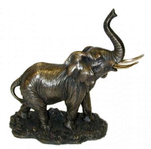Photo of Bronze Elephant Figurine 12 cm