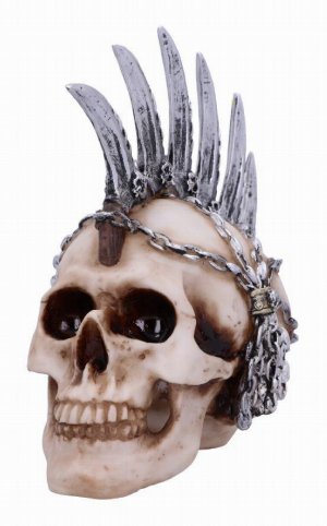 Photo #1 of product U4945R0 - Chain Blade Mohican Mohawk Knife Skull Ornament