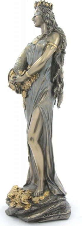 Photo of Goddess Fortuna Bronze Figurine Tykhe 29 cm