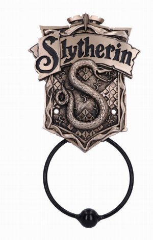 Photo #1 of product B6307X3 - Officially Licensed Harry Potter Bronze Slytherin Door Knocker 24.5cm