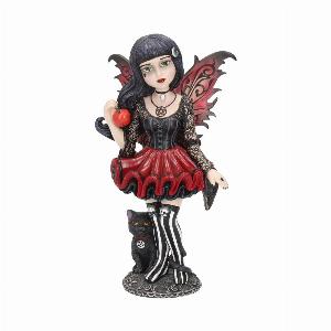 Photo #1 of product B1873F6 - Little Shadows Hazel Figurine Gothic Fantasy Cat Fairy Ornament